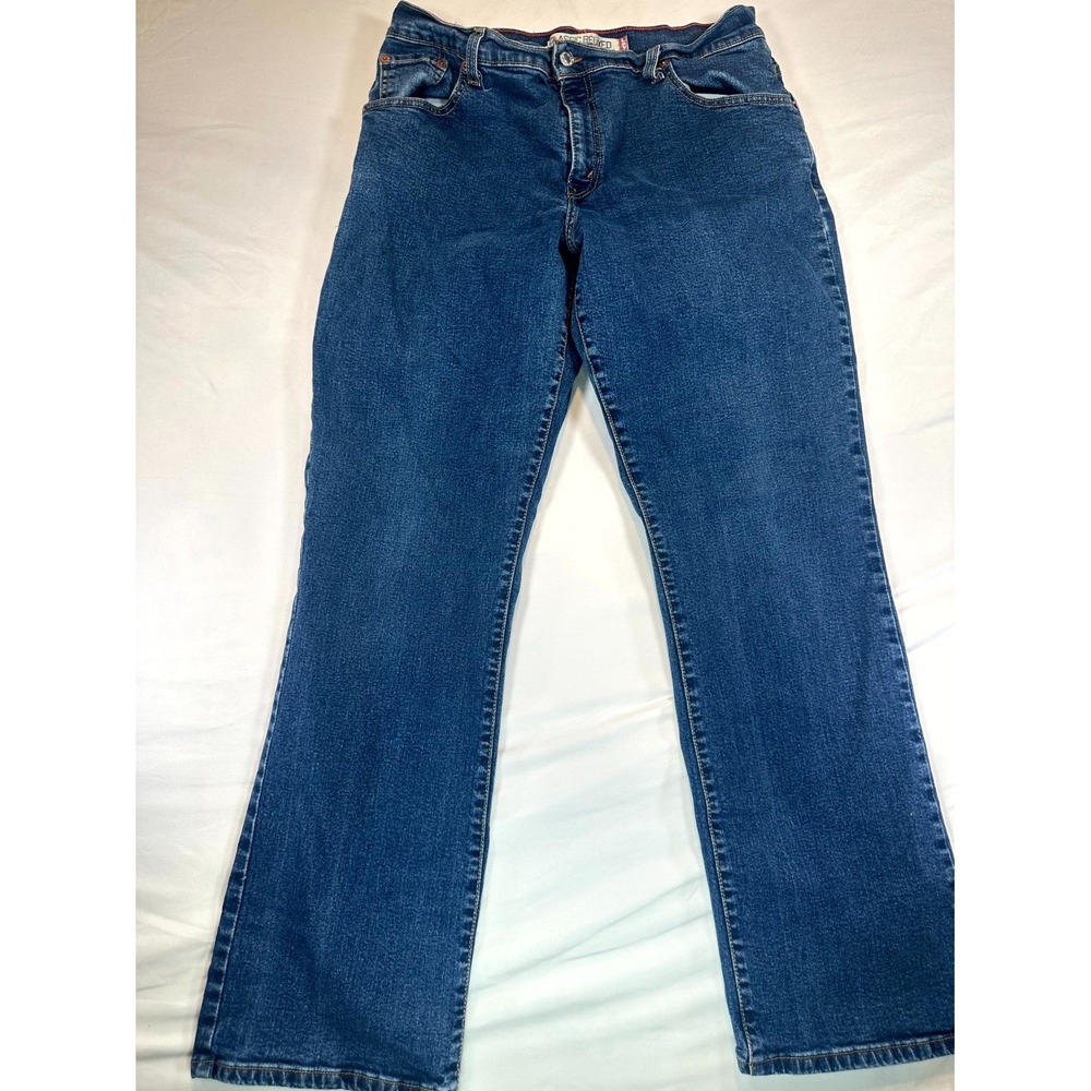 Levis 550 Classic Bootcut Jeans Womens 14M Blue Denim Relaxed Fit Cotton Stretch